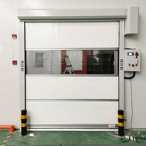 Portes en tissu <span class=keywords><strong>PVC</strong></span> industrielles modernes, imperméables et à haute vitesse pour les entrées commerciales, les supermarchés et les fermes - Product Image 2