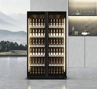 Réfrigérateur vitrine à double porte pour bar, congélateur commercial pour bière Sub Zero