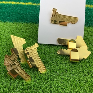 Custom Designer Charms Enamel Aluminum Blank Purses Visor Laser Engrave Metal Magnetic Charms Golf Ball Marker Cap Brim <b>Hat</b> Clip - Product Image 2