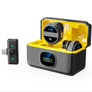 Nouveau microphone cravate de conférence sans fil omnidirectionnel Q8 MINI 2.4G en métal avec connecteur Type C, suppression du bruit et éclairage RVB - Product Image 1