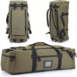 Mochila de Lona de Poliéster Impermeable de Gran Capacidad de 86L con Correas de Hombro Ocultas y Cierre de Cremallera - Product Image 1