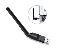 Adapter WiFi USB ODM untuk PC Adaptor Jaringan Nirkabel untuk Desktop Dongle Antena 2dBi Gain Tinggi Mendukung Laptop Desktop