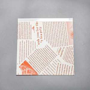 Custom Printed GreaseProof L-Shaped Triangle Shaped <b>Paper</b> Bag Double Open Pocket for Bread Waffle <b>Burger</b> Donuts-Coated for Food - Product Image 4