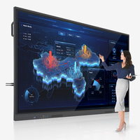 Pizarra Interactiva LED de 85 Pulgadas para Conferencias, Resolución 4K, Táctil con Lápiz/Dedo, Cámara Opcional - Para Profesionales de Negocios