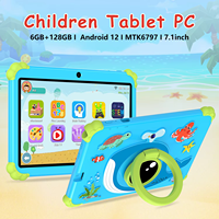 Yeni Ucuz 7 İnç ÇOCUK Eğitim Tableti Pc WiFi 6+128G Akıllı Öğrenme Çocuk Android Tablet Bilgisayarı Hediyelik Standlı