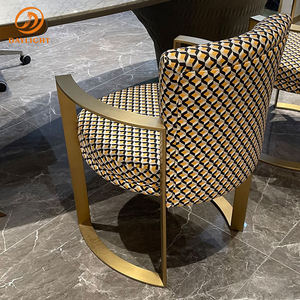 Hioned Relaxant Sièges Idéal Salon Chambre Bureau Décoration Élégant Élégant Accent Chaise Velours Tissu Alternative Chaise - Product Image 1