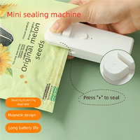 Mini-scelleuse manuelle, ouvre-sac portable pour la maison, machine de scellage thermique pour conserver la fraîcheur des aliments