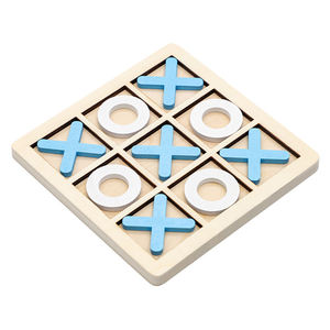 กระดานไม้เกมติ๊กต่อสี่ (ไม้กี่สี่) ของเล่นเสริมพัฒนาการเด็ก เกมกระดานติ๊กต่อสี่ เกมกระดานสำหรับเด็กเล็ก - Product Image 1