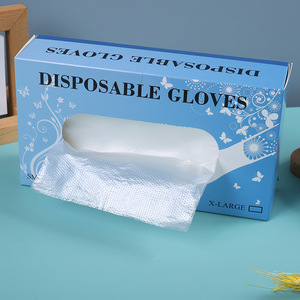 Gants jetables transparents en PE, taille moyenne, résistants à l'eau, pour usage domestique - Product Image 4