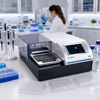 Laveur de microplaques, instrument de lavage de plaques ELISA pour l'immunoanalyse en laboratoire
