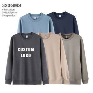 เสื้อฮู้ดดี้ผู้ชายผ้าฝ้ายหนานุ่ม แขนยาว แบบเรียบ ไม่มีลาย สไตล์ลำลอง สตรีทแวร์ ขายส่ง - Product Image 2