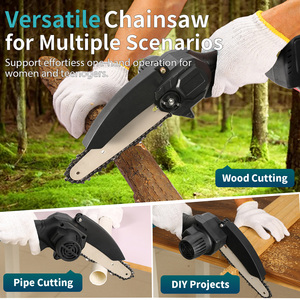 Scie à chaîne sans fil portable de qualité industrielle, alimentée par batterie rechargeable 21V, scie à carrelage et à bois de 6 pouces pour CS10 Cordles - Product Image 6