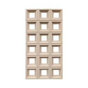 Panneaux muraux artificiels en PU gris au design moderne et durable, grandes dalles imitation briques creuses en polyuréthane pour intérieur et extérieur de villa - Product Image 5
