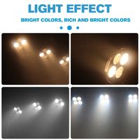 COB lampu panggung bergerak RGBW, cahaya sorot Par Led 4*50W dengan kontrol DMX efek sorot untuk taman & DJ daya 120 w-200 W