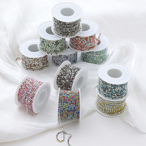 Hỗn hợp màu sắc chuyên sâu Claw 3D dày đặc khoan DIY mạ điện chuỗi với lỏng thạch Bạc dưới Phụ kiện cho đồ trang sức - Product Image 4