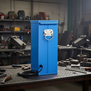 Horno de secado portátil para electrodos, capacidad de 50 libras, 420W, 120V, secador de varillas de soldadura con asa para uso en taller - Product Image 2