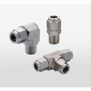 Pieza de compresor industrial PISCO inoxidable SUS316 NSMF0860 de ajuste de compresión - Product Image 1