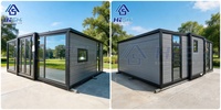 Maison conteneur extensible ASCE 7 22, résistante au vent, 59 m², 30 pieds, 4 chambres, 2 salles de bain, moderne, compacte, mobile, personnalisée, type cottage