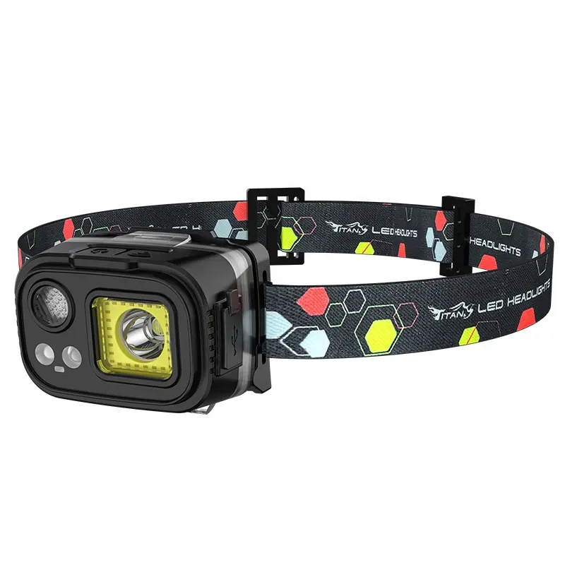 LED Headlamp Rechargeable, Super Bright Head Lamp with 7 Modes, Forehead Headlight for Adults and Kids with Adjustable Headband