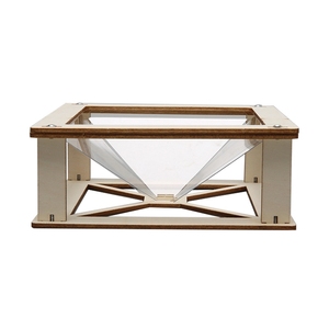 Kit de Proyector Holográfico de Madera OKYN-G5539, Pirámide Holográfica 3D para Educación Científica y Proyectos de Aprendizaje STEM - Product Image 1