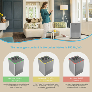 Détecteur de radon portable intelligent Prodolita pour marbre et <span class=keywords><strong>granit</strong></span>, prise en charge de l'enregistrement des données, exportation, moniteur de radon, détecteur de gaz radon pour sous-sols - Product Image 3