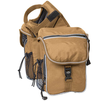 Sac de selle Deenith J2962 de qualité supérieure, résistant aux intempéries, en polyester enduit de PVC, avec poche pour pommeau, 1 kg, qualité Deluxe