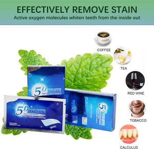 Bandes blanchissantes pour les dents 28 pièces Formule professionnelle à intensité professionnelle sans danger pour l'émail pour les taches de café avec traitement de réduction de la sensibilité - Product Image 4