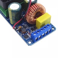 Carte amplificateur numérique monocanal de haute qualité IRS2092S 500W Module amplificateur de puissance Hi-fi de classe D avec ventilateur pour haut-parleurs