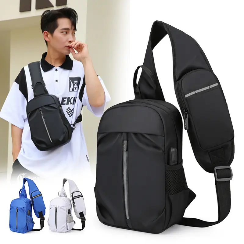 Extra space big shoulder strap bag customize crossbody messenger bag for men sling messenger nylon