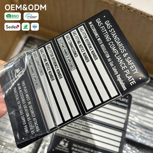 Placas <span class=keywords><strong>de</strong></span> <span class=keywords><strong>Identificación</strong></span> <span class=keywords><strong>de</strong></span> Seguridad <span class=keywords><strong>Personalizadas</strong></span> <span class=keywords><strong>de</strong></span> Aluminio Negro para Conexiones <span class=keywords><strong>de</strong></span> Gas, Etiquetas <span class=keywords><strong>de</strong></span> Seguridad <span class=keywords><strong>de</strong></span> Alto Contraste Rellenables Manualmente - Product Image 1