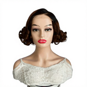 วิกผมแท้ Remy แบบผูกเชือกด้านหน้า HD Lace ทรงบอดี้<span class=keywords><strong>เวฟ</strong></span> 4x4 วิกผมแท้แบบเต็มศีรษะ <span class=keywords><strong>สี</strong></span>บลอนด์แพลตตินั่ม ขนาดเล็ก ทรงบ๊อบสั้นแบบยืดหยุ่น - Product Image 3