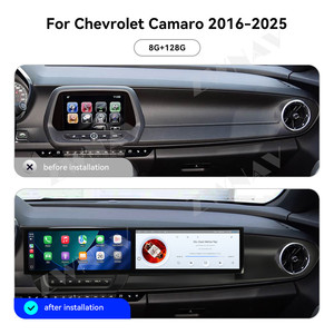 ZWNAV 12.3 Pollici Carplay per Chevrolet <span class=keywords><strong>Camaro</strong></span> 2016-2025 Autoradio Android 15 Doppio Schermo Navigazione GPS Lettore Multimediale Video - Product Image 2