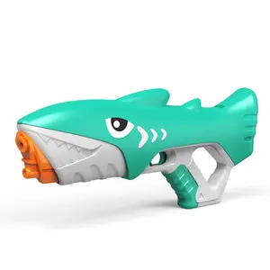 Bentuk hiu kecil murah air luar ruangan pistol menembak mainan pistol air untuk anak laki-laki