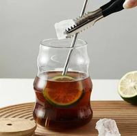 Tasse de nuage en verre la plus vendue, tasse simple épaissie à couche unique, tasse de boisson de jus, tasse en verre de boisson de haut niveau d'apparence
