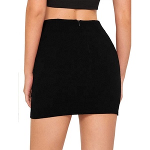 MANNI Women's High Waist Embroidered Mini <strong>Skirt</strong> <strong>Boho</strong> Floral Pencil <strong>Skirt</strong> 2020 - Product Image 2