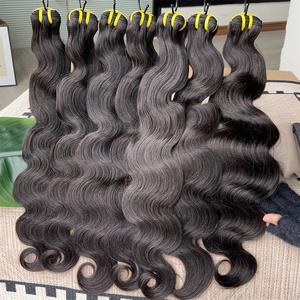 Extensiones de <span class=keywords><strong>Cabello</strong></span> Humano Virgen Vietnamita sin Procesar, Ondulado, Color Negro <span class=keywords><strong>Natural</strong></span>, para Mujeres - Product Image 6