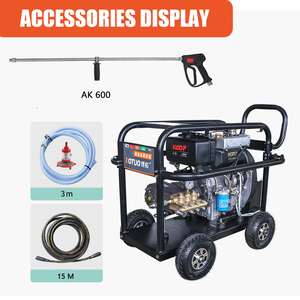 Nettoyeur haute pression à essence 22HP 500 bars 7250 PSI 16 LPM, nettoyeur haute pression industriel robuste avec tête de <span class=keywords><strong>pompe</strong></span> en cuivre coulé - Product Image 4