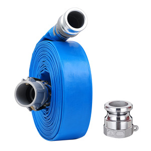 Tuyau de refoulement en PVC bleu Wansheng de 2 pouces x 100 pieds avec raccords camlock en aluminium pour l'irrigation agricole - Product Image 2