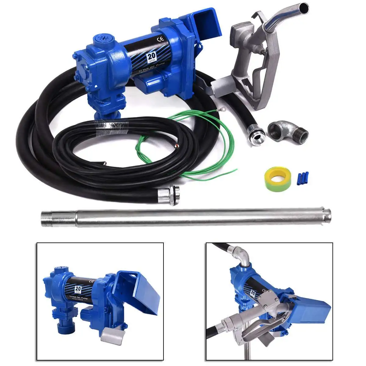 12V 20GPM Kraftstoff-Benzin-Transfer pumpe für Benzin-Diesel