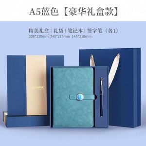 Custom A5 Hardcover Journal <b>Notebook</b> Thermal Binding PU Leather with <b>Pen</b> Refill Business Gift Box <b>and</b> Gift Bag - Product Image 3