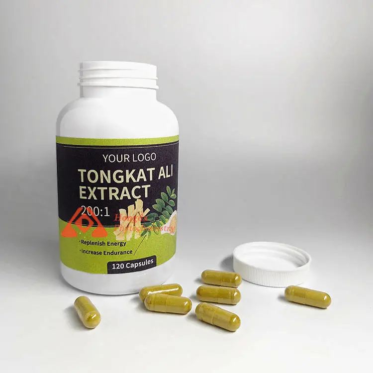 Hongda Private Label integratore maschile naturale alla rinfusa Tongkat Ali estratto capsule