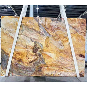 Quartzite naturel poli, grande dalle moderne pour villa, épaisseur 18 mm, Colbri Rubi, pour décoration intérieure et comptoirs en quartzite. - Product Image 3
