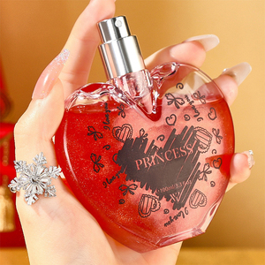 Bruma Corporal con Aroma en Forma de Corazón, <span class=keywords><strong>Perfume</strong></span> de Larga Duración Sin Alcohol, Spray con Aroma para Mujer, Spray para Cabello y Cuerpo - Product Image 2