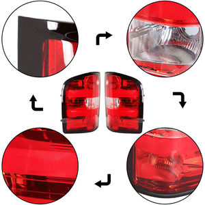 Luces Traseras de Repuesto con Bombillas Halógenas para Modelos Chevrolet Silverado 2007-2013, Izquierda y Derecha, Nuevas, PCABS - Product Image 1