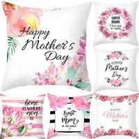 Housse de coussin pour la fête des mères, motif girafe, floral, citation inspirante, lettrage, cadeau pour maman