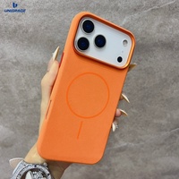 Coques pour iPhone 16e, étui en cuir de luxe pour iPhone 17 Pro Max, étui en cuir magnétique pour iPhone 17