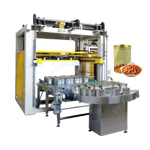 Sealed Tin Can Palletizer Machine in Packaging Line