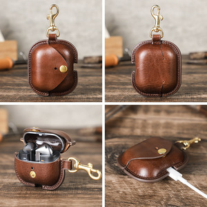 Étui pour Samsung Galaxy Buds 3 Pro, cuir de vachette fait main, protection intégrale anti-chute et antichoc pour écouteurs - Product Image 3