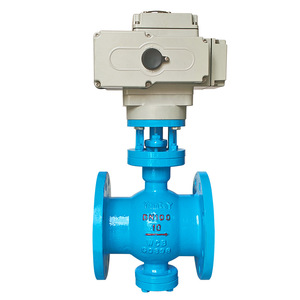 Guangdong Magnesium Special Electric Control Valve DN100 Wcb Two Way Temperature Control Water Use - Product Image 1