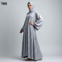 Nouvelle Abaya 2026 Style Dubaï en Dentelle, Ensemble 2 Pièces, Vêtement Islamique Nida, Abaya Modeste pour Femme, Robe Musulmane avec Hijab Assorti